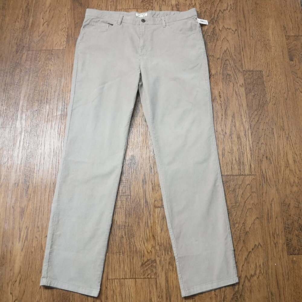 Goodthreads Beige Corduroy Slim Fit Long Pant